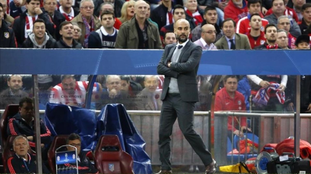 Pep Guardiola, técnico del Manchester City.-JUAN MANUEL PRATS