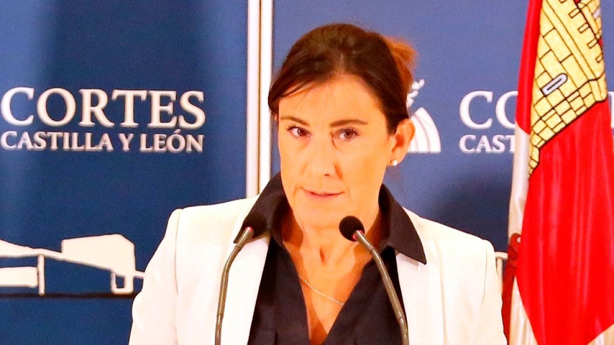La portavoz del Grupo Socialista en la comisión eólica, Ana Sánchez.ICAL