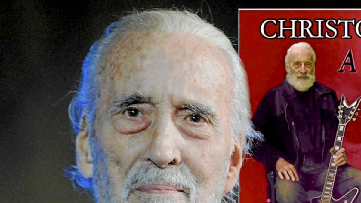 El actor Christopher Lee. ECB.