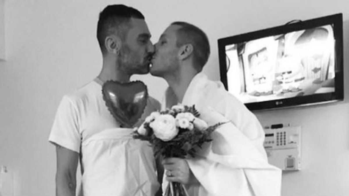 Imagen del vídeo de la boda india de David Delfín y Pablo Sáez.-EL PERIÓDICO
