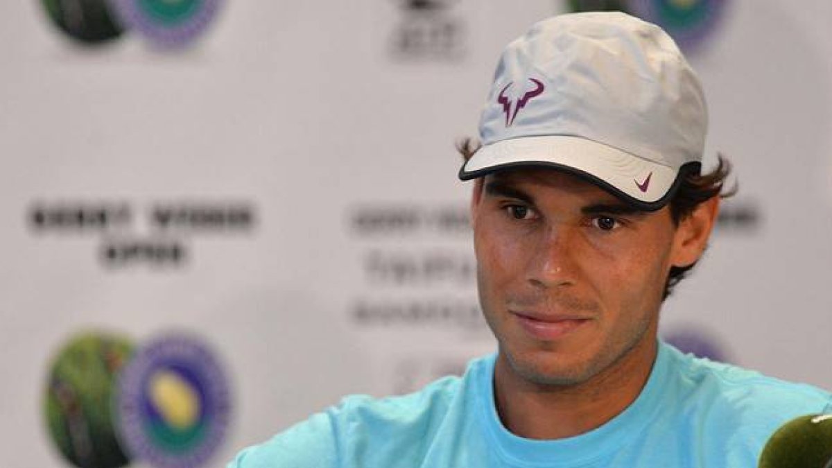 Rafael Nadal, en una rueda de prensa esta temporada.-CARMEN JASPERSEN