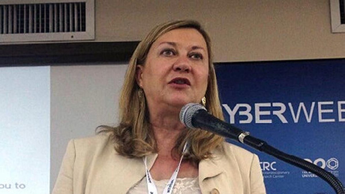 Pilar del Olmo, en su intervención en la Universidad de Tel Aviv.-ICAL