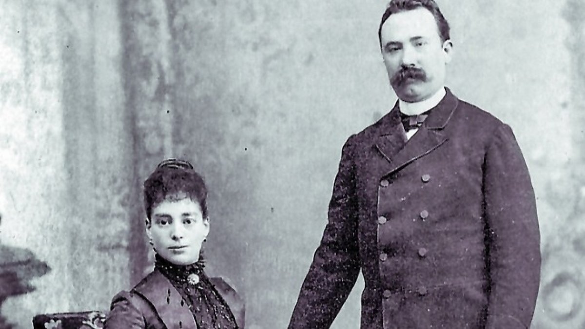 Bruno Zaldo junto a su mujer. ECB