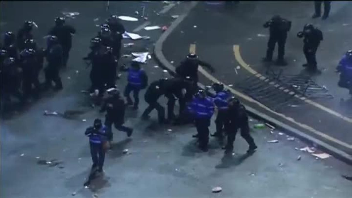 Protestas en Bucarest contra el Gobierno de Rumanía.-