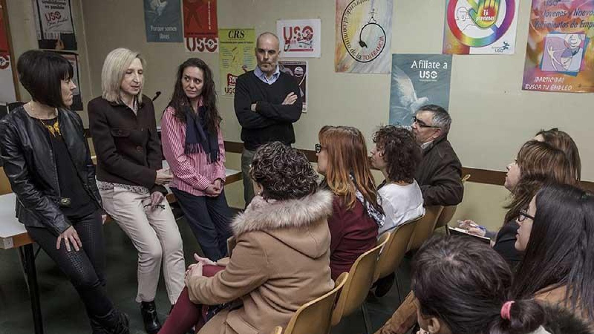 Un momento, ayer, de la presentación.-SANTI OTERO