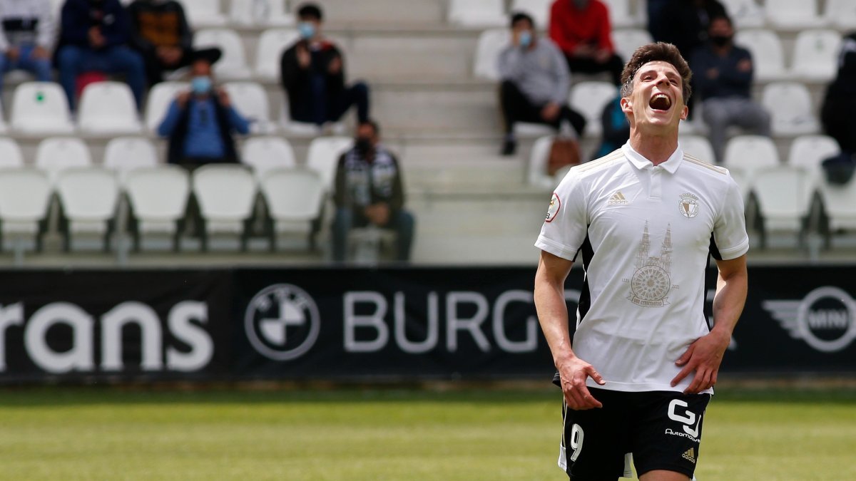 Guillermo, durante el partido ante el Celta B. SANTI OTERO