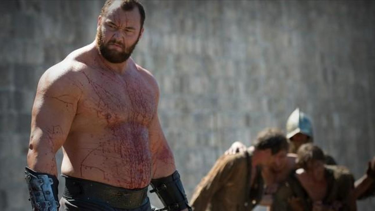 Hafthor Bjornsson, alias La Montaña, en una imagen de 'Juego de tronos'.-