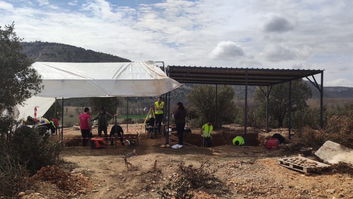 Excavación del yacimiento La Quivilleja de Valparaíso en Hortigüela. FUNDACIÓN ATAPUERCA