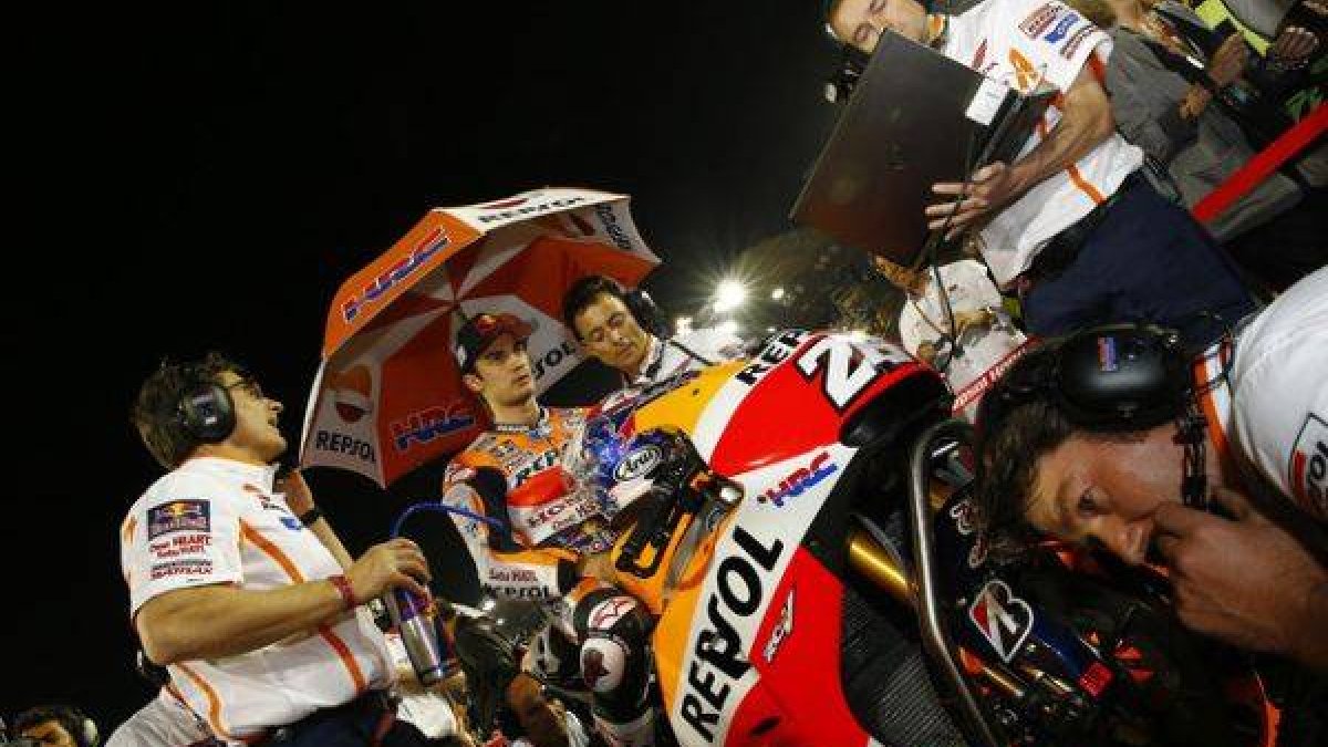 Dani Pedrosa, durante el Gran Premio de Catar del fin de semana pasado.-Foto: REPSOL MEDIA / JAIME OLIVARES