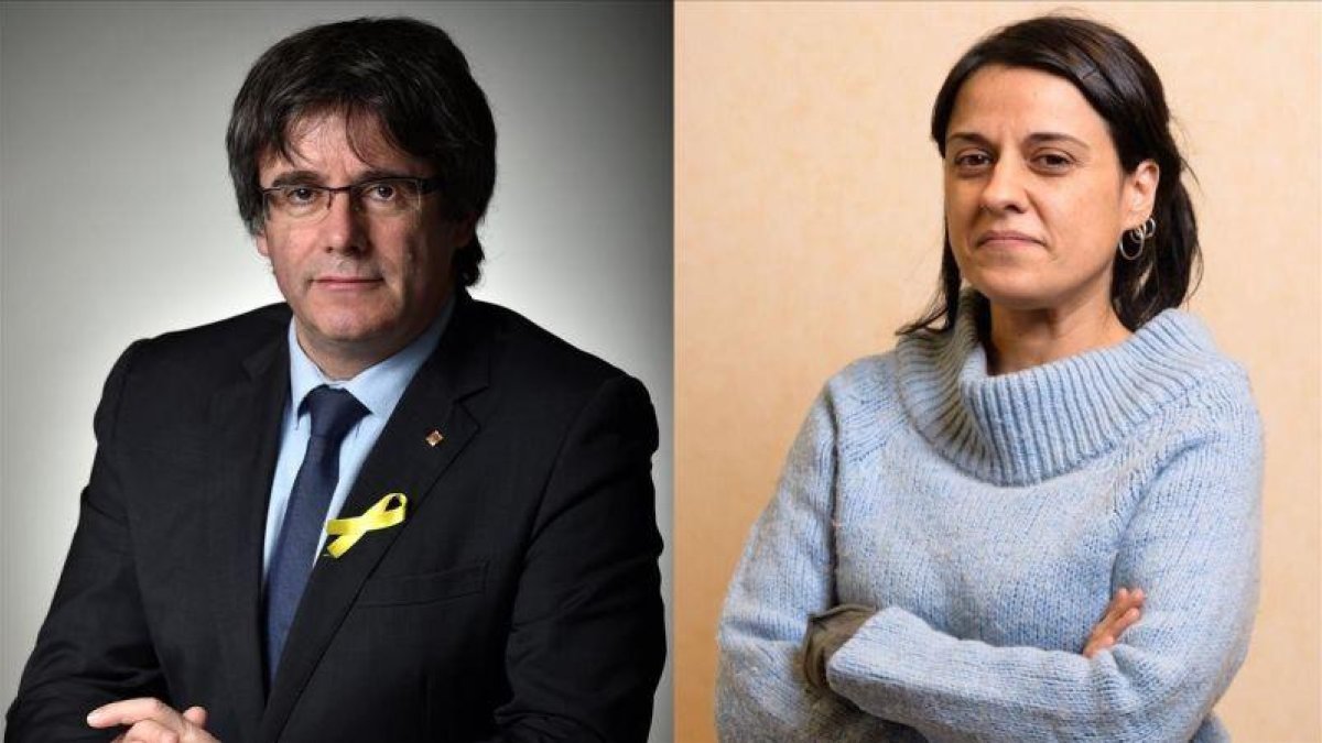 Carles Puigdemont y Anna Gabriel.-AGENCIAS