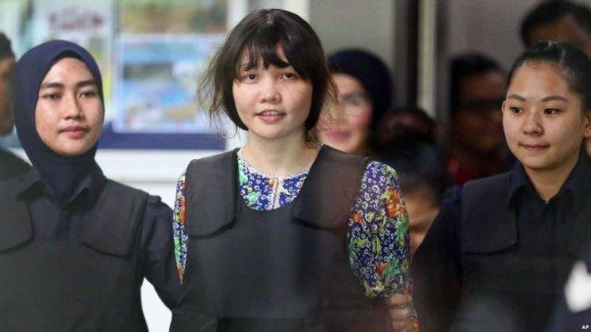 Doan Thi Houng, la única hallada culpable por el asesinato en 2017 de Kim Jong-nam.-AP