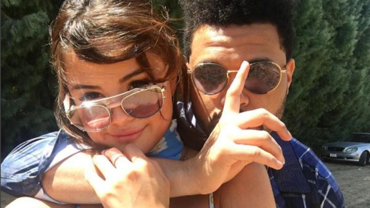 Selena Gómez y The Weekend, hace unos meses.-PERIODICO