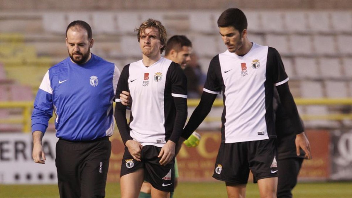 Prosi se lesionó en el choque ante la Cultural Leonesa el pasado 24 de enero.-SANTI OTERO