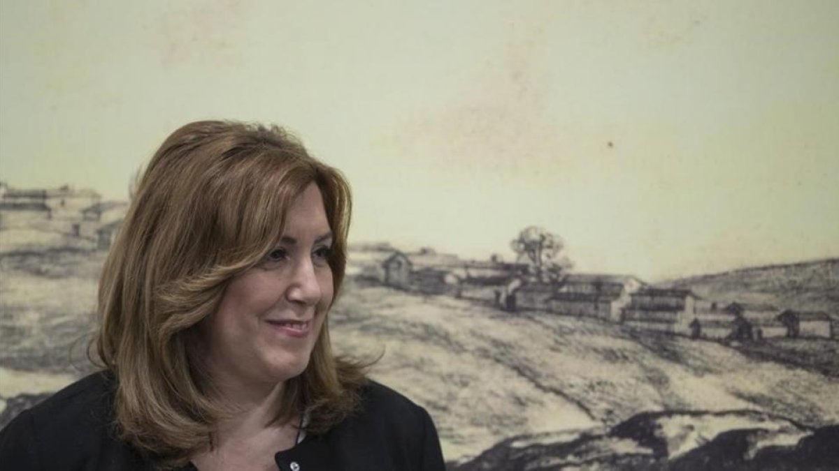 La presidenta de la Junta de Andalucía, Susana Díaz, en un acto oficial en Castilblanco de los Arroyos (Sevilla).-EFE / JULIO MUÑOZ