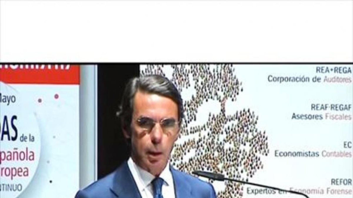 El expresidente del Gobierno José María Aznar-