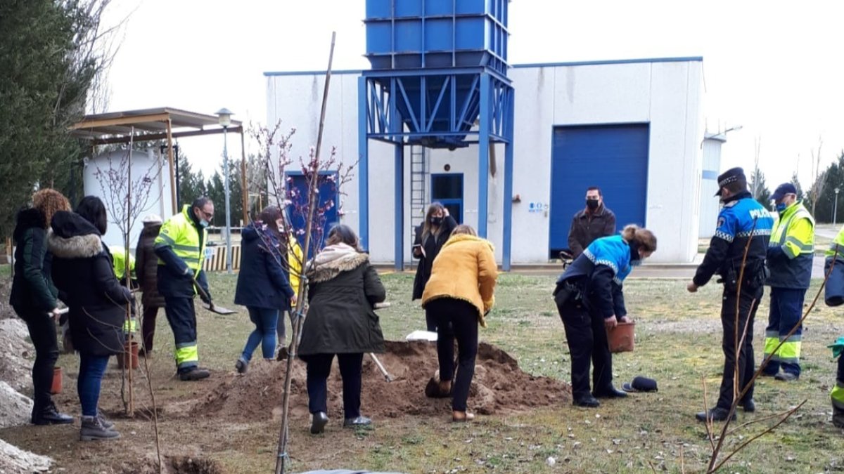 Junto a la alcaldesa han participado representantes femeninas de la sociedad arandina
