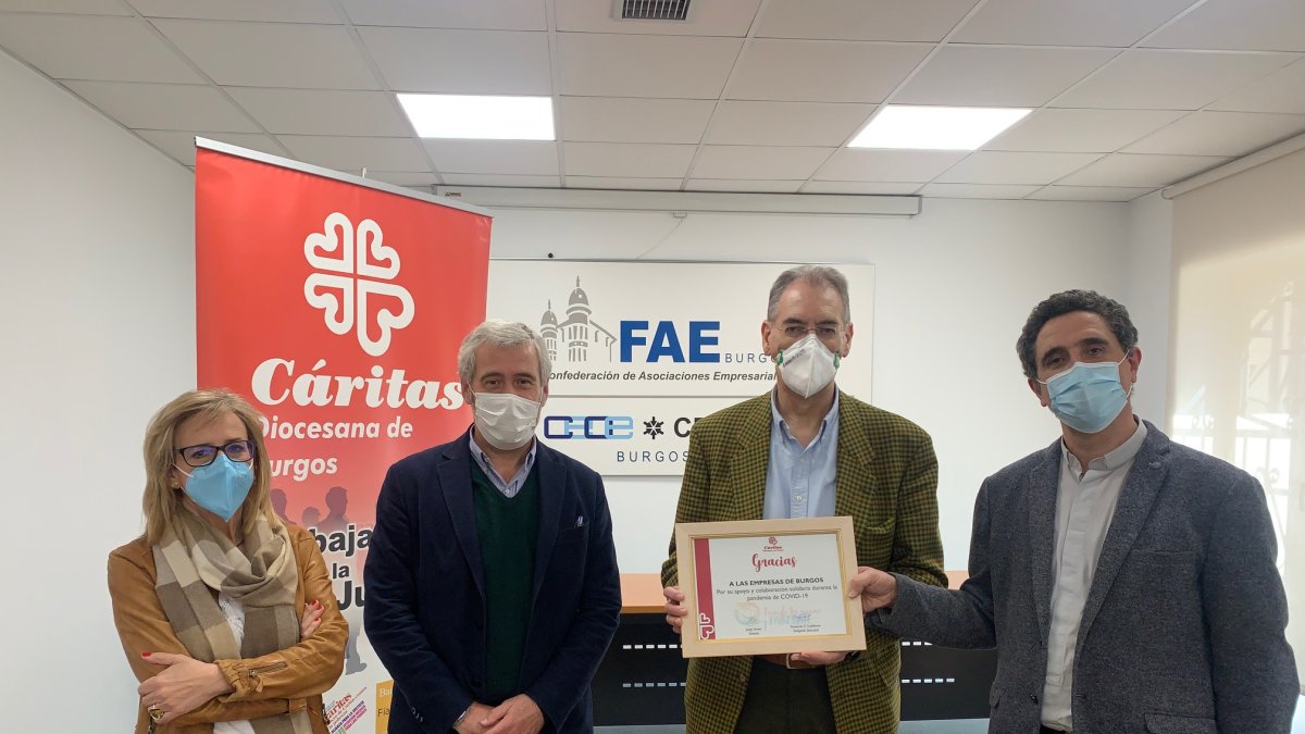 Emiliana Molero, Jorge Simón, Miguel Ángel Benavente y Fernando García Cadiñanos. ECB