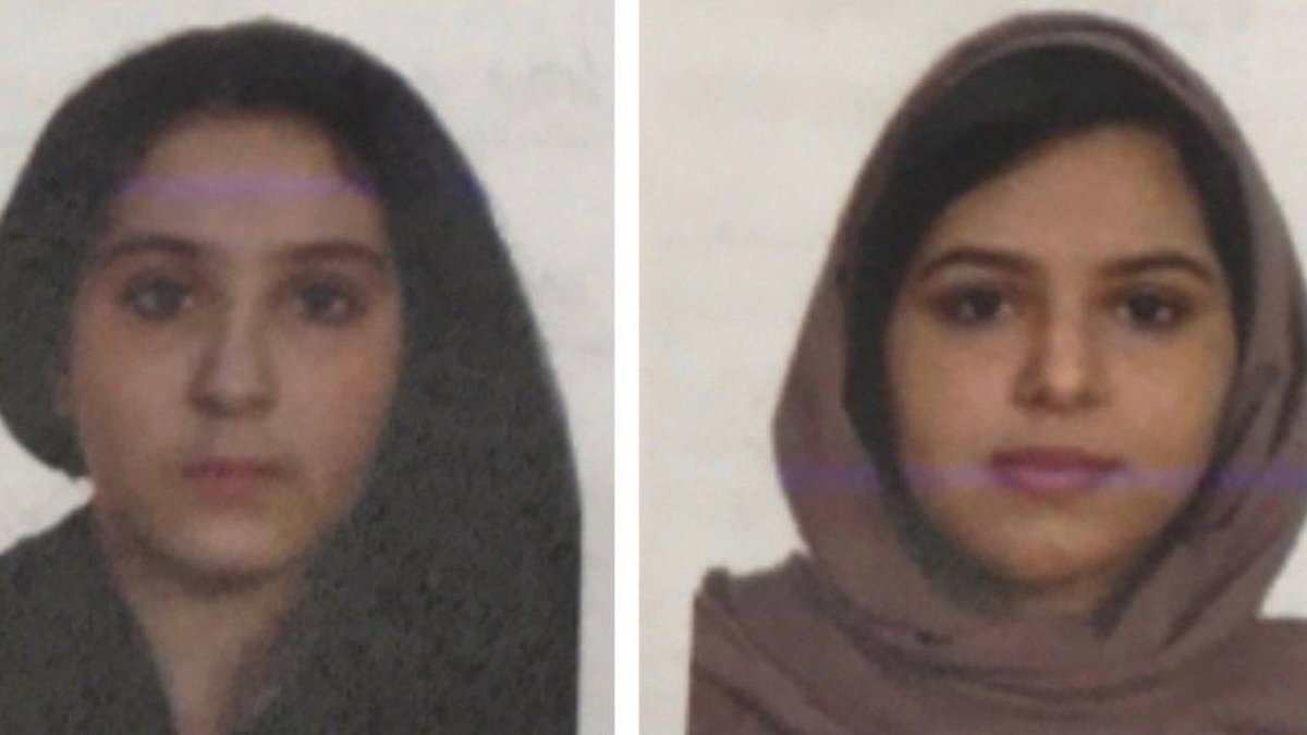 Las hermanas Tala Farea (i), de 16 años, y Rotana Farea (d), de 22.-EPA/NYPD/EFE