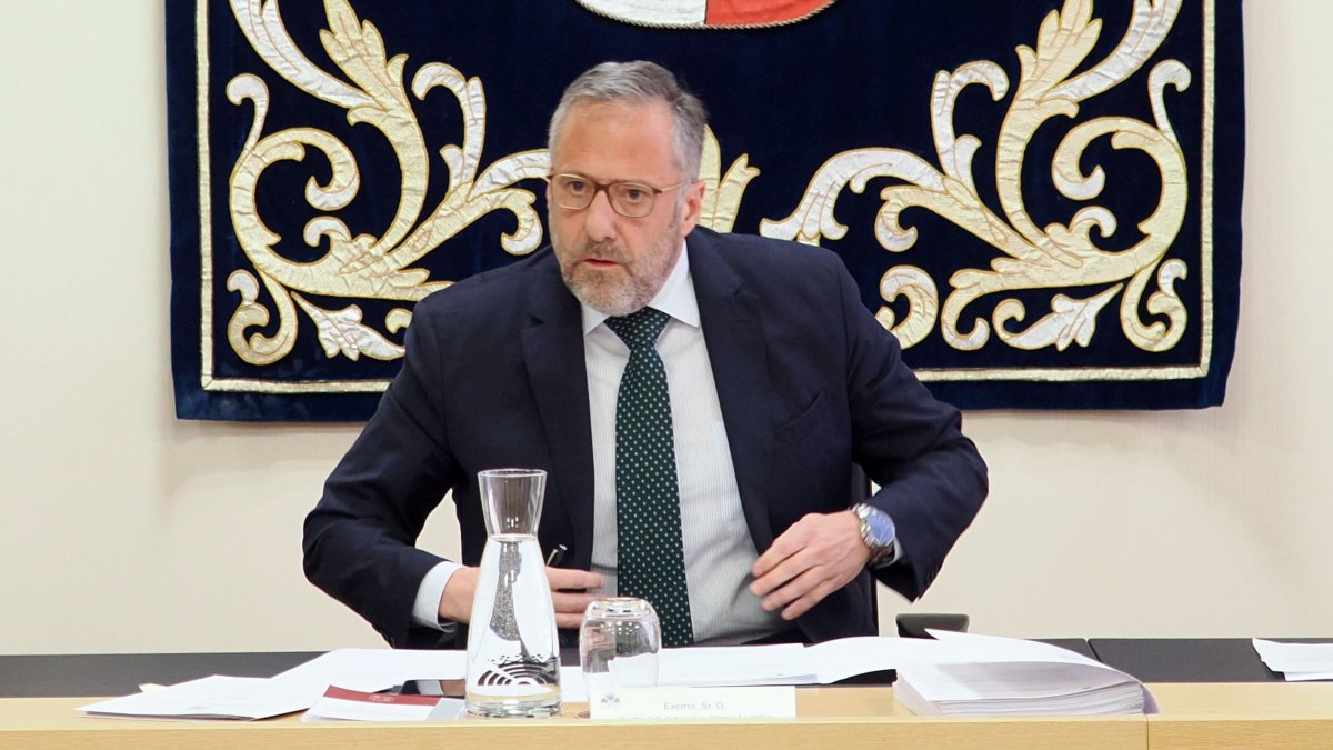 El presidente de las Cortes de Castilla y León, Carlos Pollán (Vox).- ICAL