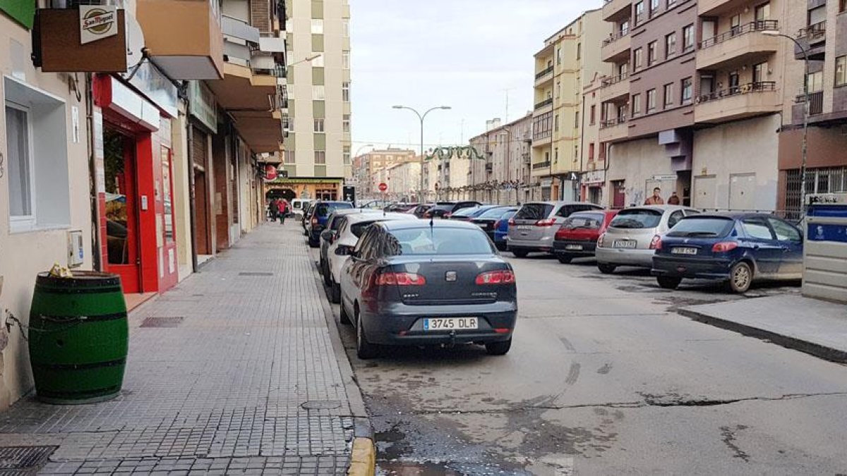 Imagen de la calle donde se produjo la reyerta.-L. V.