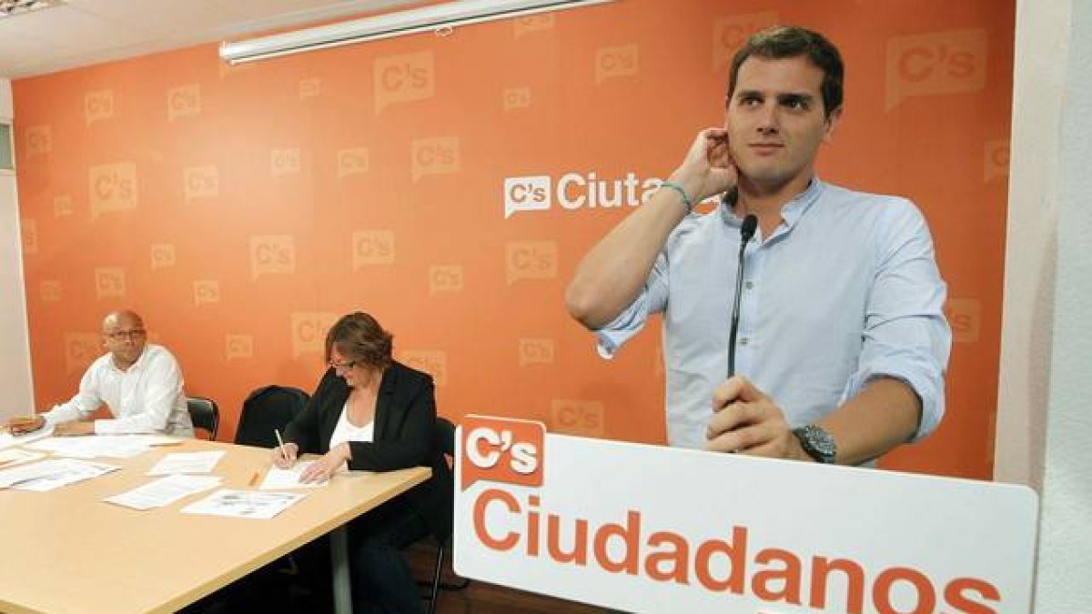 Albert Rivera, durante el consejo general de Ciudadanos, este sábado en Barcelona.-Foto:  EFE / MARTA PÉREZ