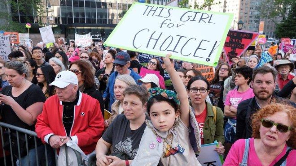 Manifestación por los derechos de aborto en Foley Square, Nueva York.-EPA