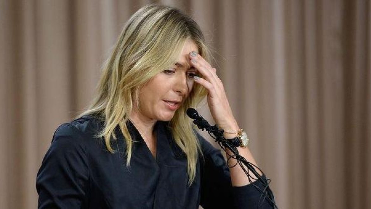 Sharapova se dirige a los medios en Los Ángeles para confirmar su dopaje.-