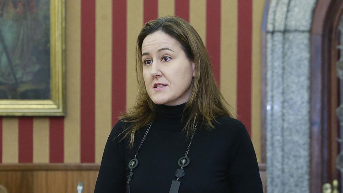 Gema Conde, portavoz del PP, en un Pleno municipal.-RAÚL G. OCHOA