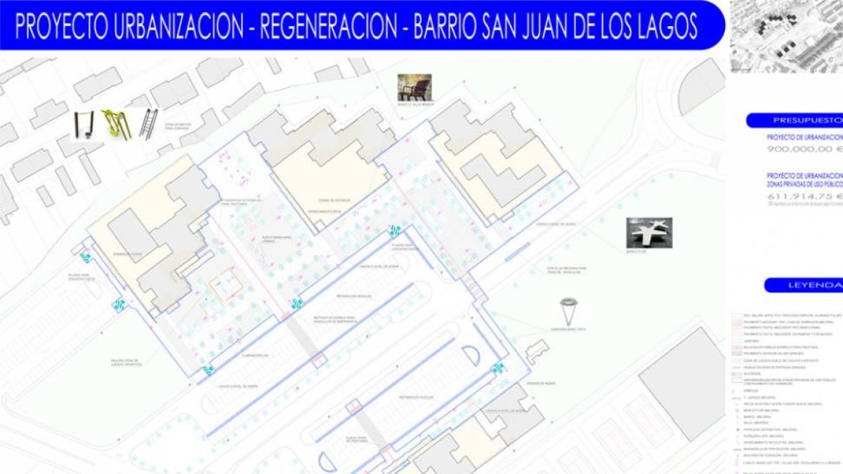 Plano que define la actuación a realizar en los espacios públicos por parte del Ayuntamiento.-ECB