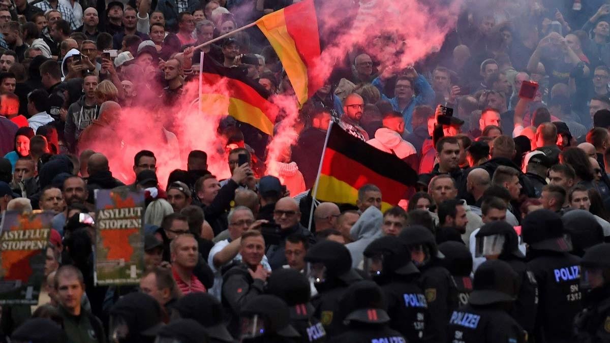 La muerte de un hombre provoca una concentración de neonazis en Chemnitz (Alemania)-