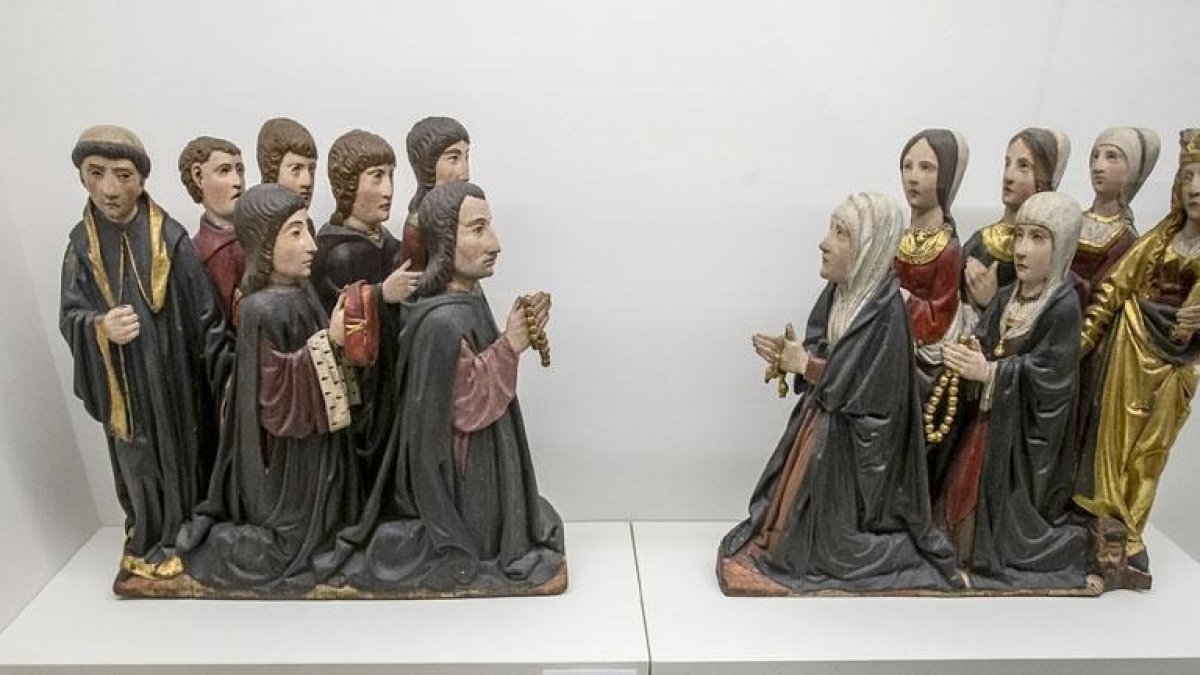 Una de las piezas de la la exposición ‘Burgos, legua cero del viaje de Magallanes-Elcano. Una historia de reyes, mercaderes y océanos. Cristóbal de Haro, mercader burgalés’. SANTI OTERO