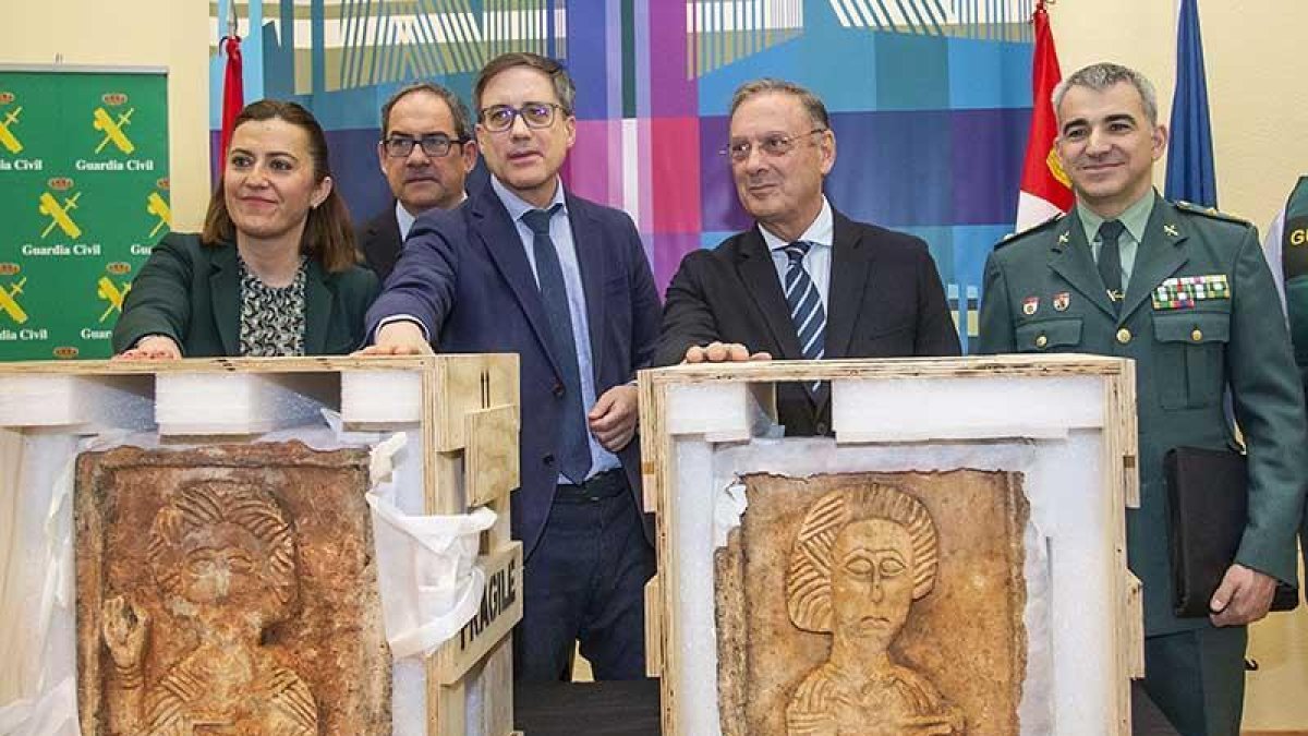 Las piezas recuperadas fueron entregadas en febrero al museo provincial de Burgos.-Raúl G. Ochoa