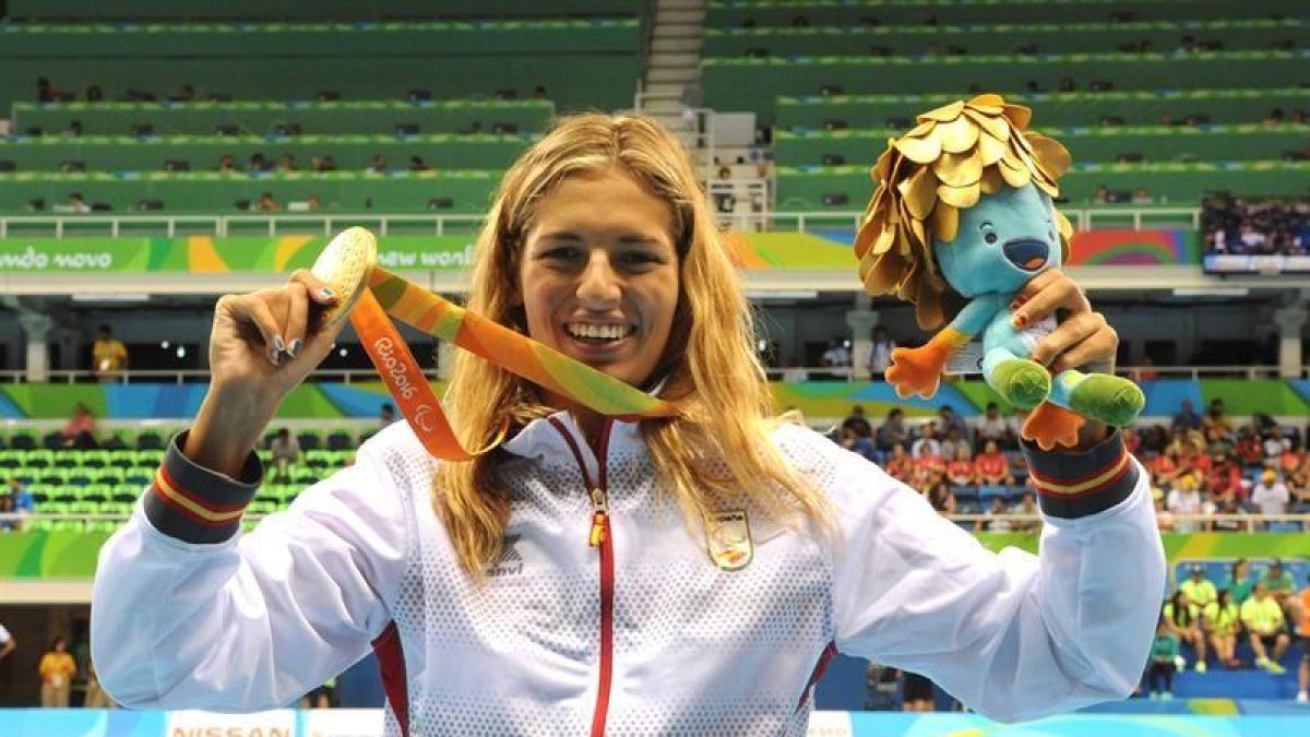 La atleta española y ganadora del oro, Michelle Alonso.-EFE/JAVIER REGUEROS