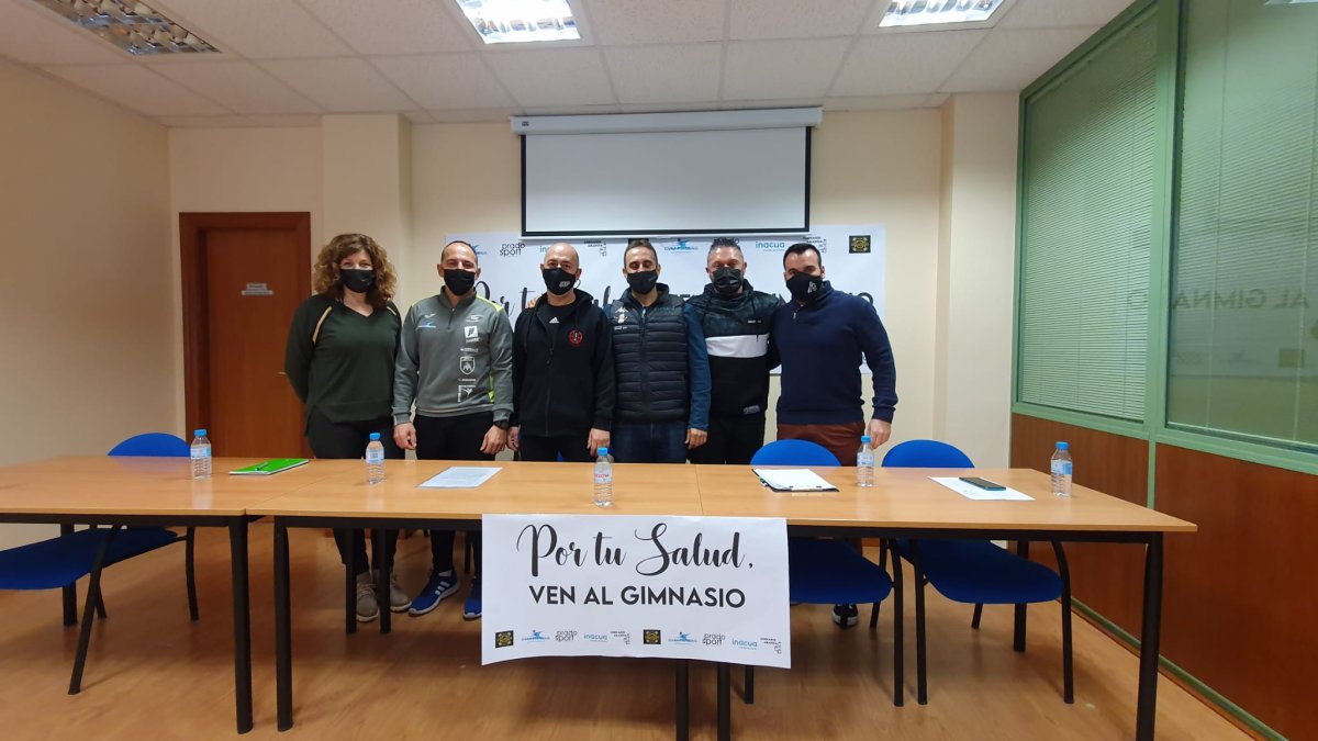 Representantes de los principales gimnasios de Aranda. L.V.L.