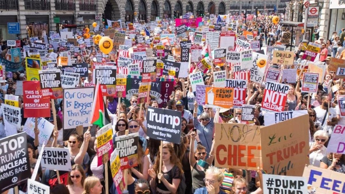 Imagen de la manifestación en Londres.-/ EFE / ANDY RAIN