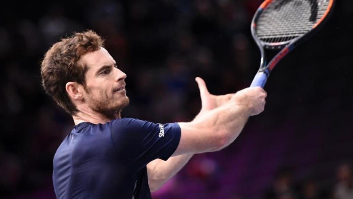 Andy Murray, en el Masters 1000 de París.-AFP / MIGUEL MEDINA