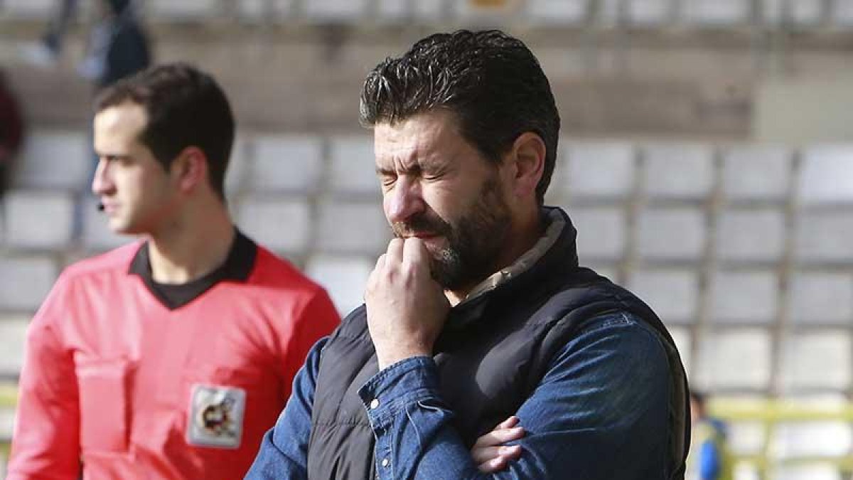 Fernando Estévez durante un encuentro en El Plantío.-RAÚL G. OCHOA