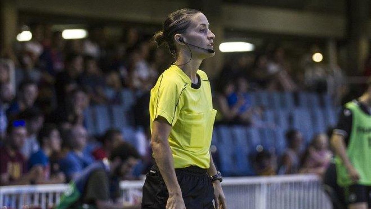 Guadalupe Porras Ayuso, en un partido en el Mini.-CARLOS MONTAÑÉS