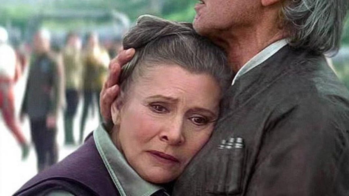 Carrie Fisher, en una imagen de 'Star Wars: El despertar de la Fuerza'.-