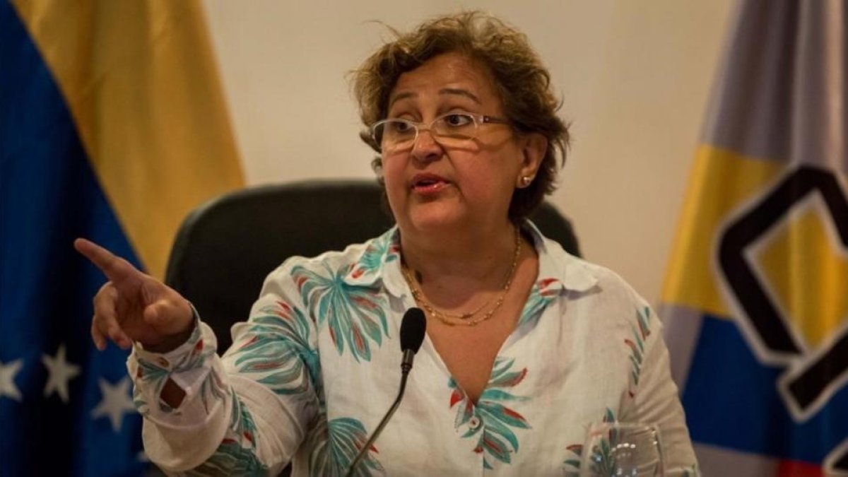 La presidenta del Consejo Nacional Electoral, Tibisay Lucena.-EFE / MIGUEL GUTIERREZ