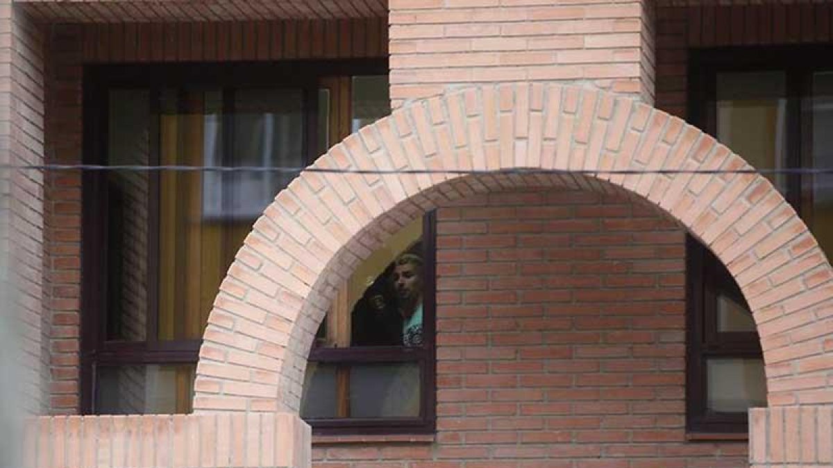 Carlos Cuadrado ‘Lucho’ en los juzgados de Aranda de Duero.-JAVIER BARBANCHO