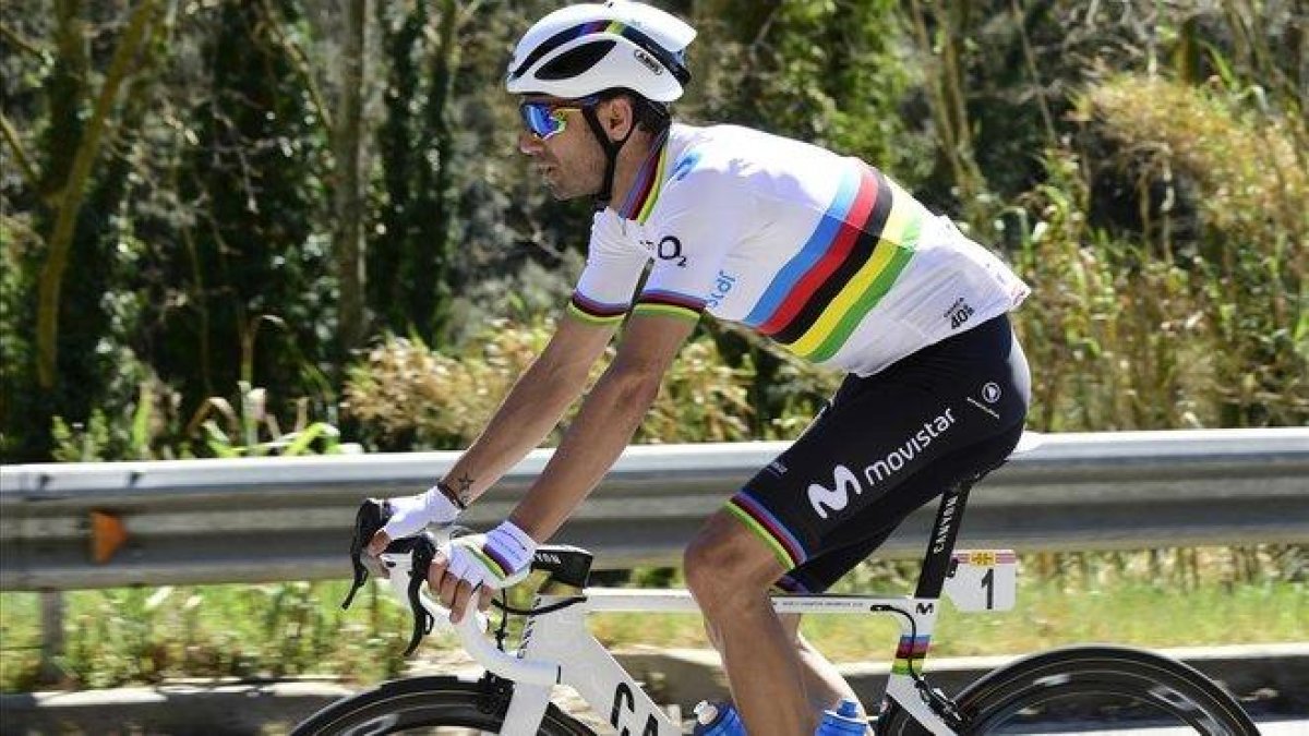 Alejandro Valverde en la Volta de Cataluña.-