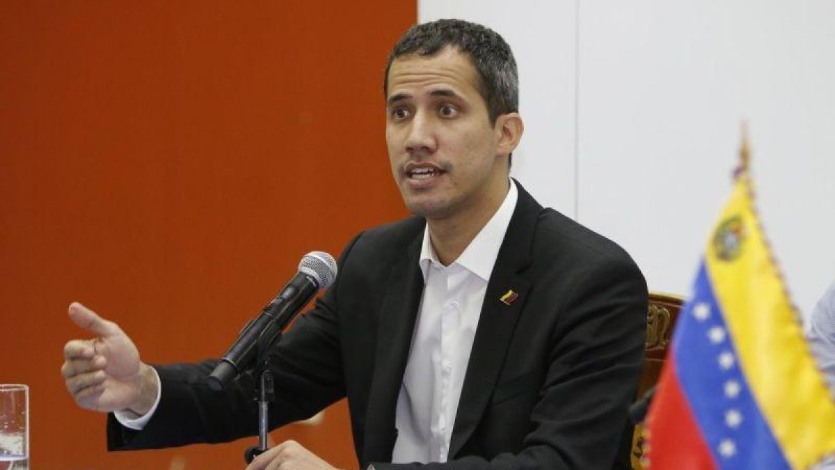 El lider de la Asamblea Nacional venezolana y autoproclamado presidente,  Juan Guaidó.-EFE