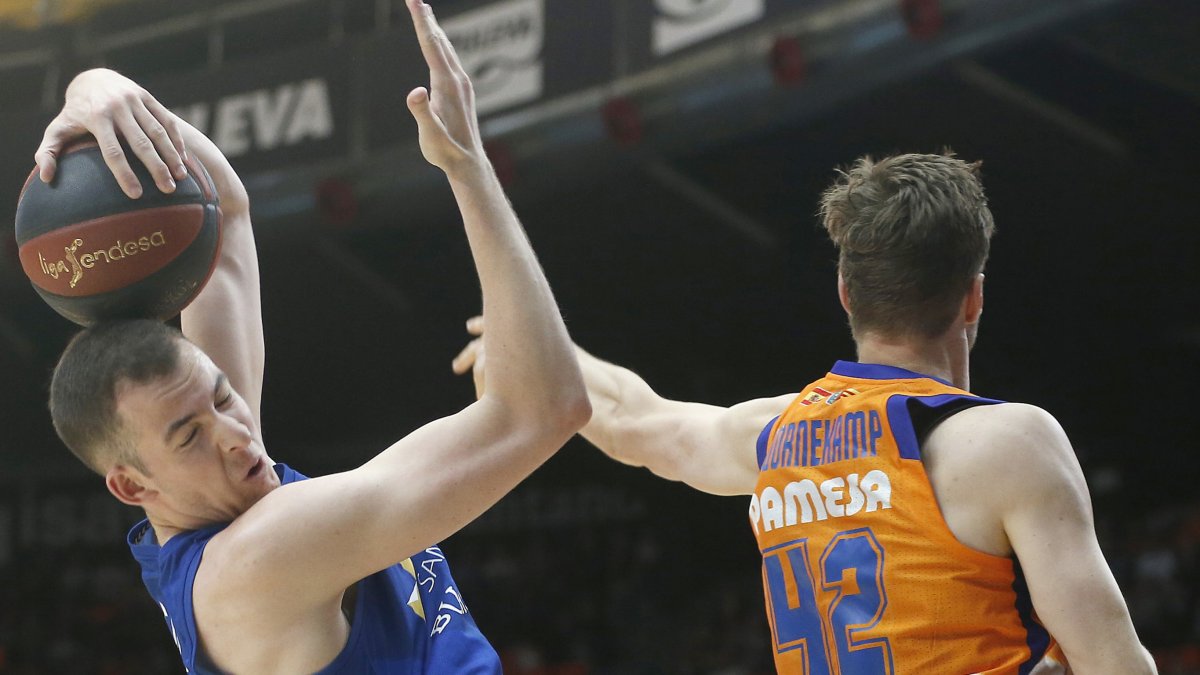 Salvó gana la partida a Doornekamp, ayer. / ACB PHOTO / M. A. POLO