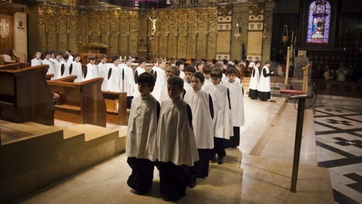 La Escolania de Montserrat.-