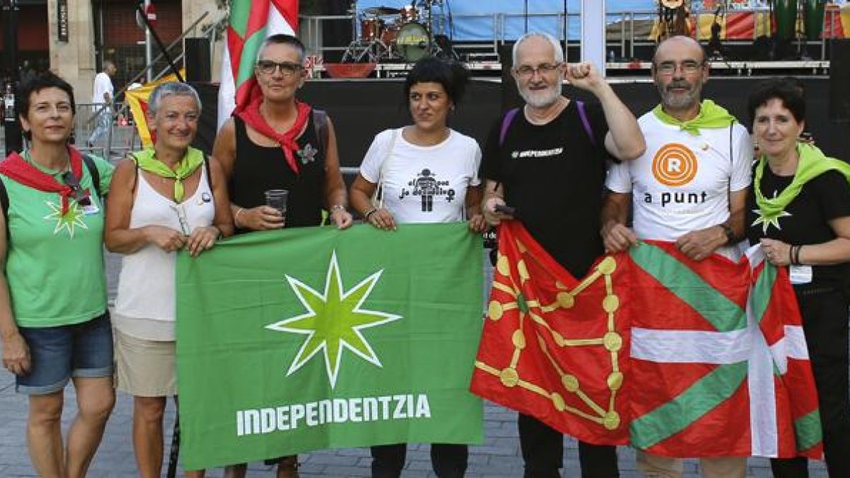 Manifestación de la CUP el día de la Diada.-EL PERIÓDICO
