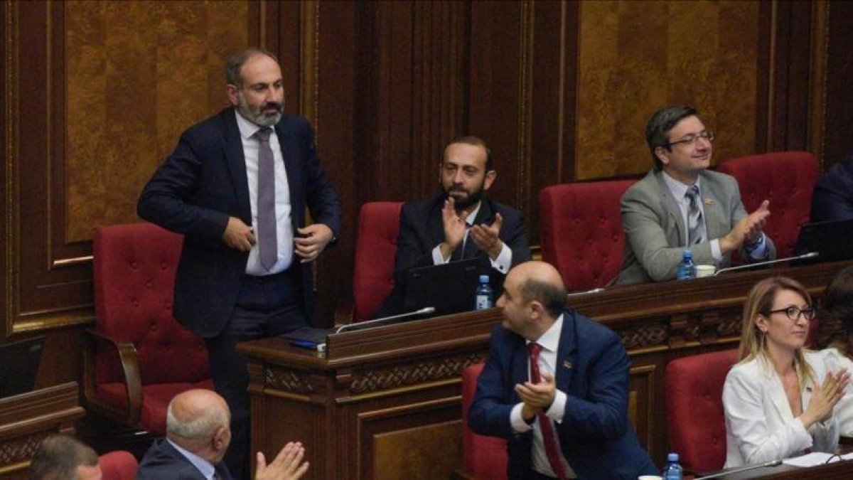 El nuevo primer ministro armenio, Nikol Pashinyan.-KAREN MINASYAN / AFP