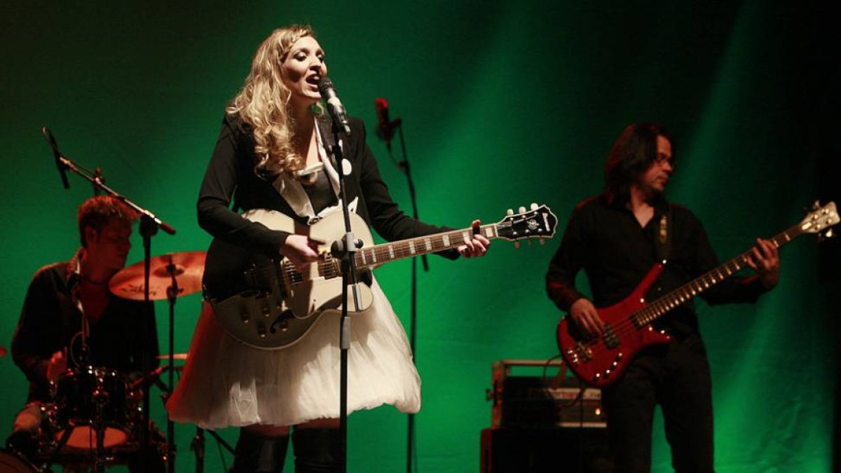 Gemma Sanz en un concierto en directo.-R. G. O.