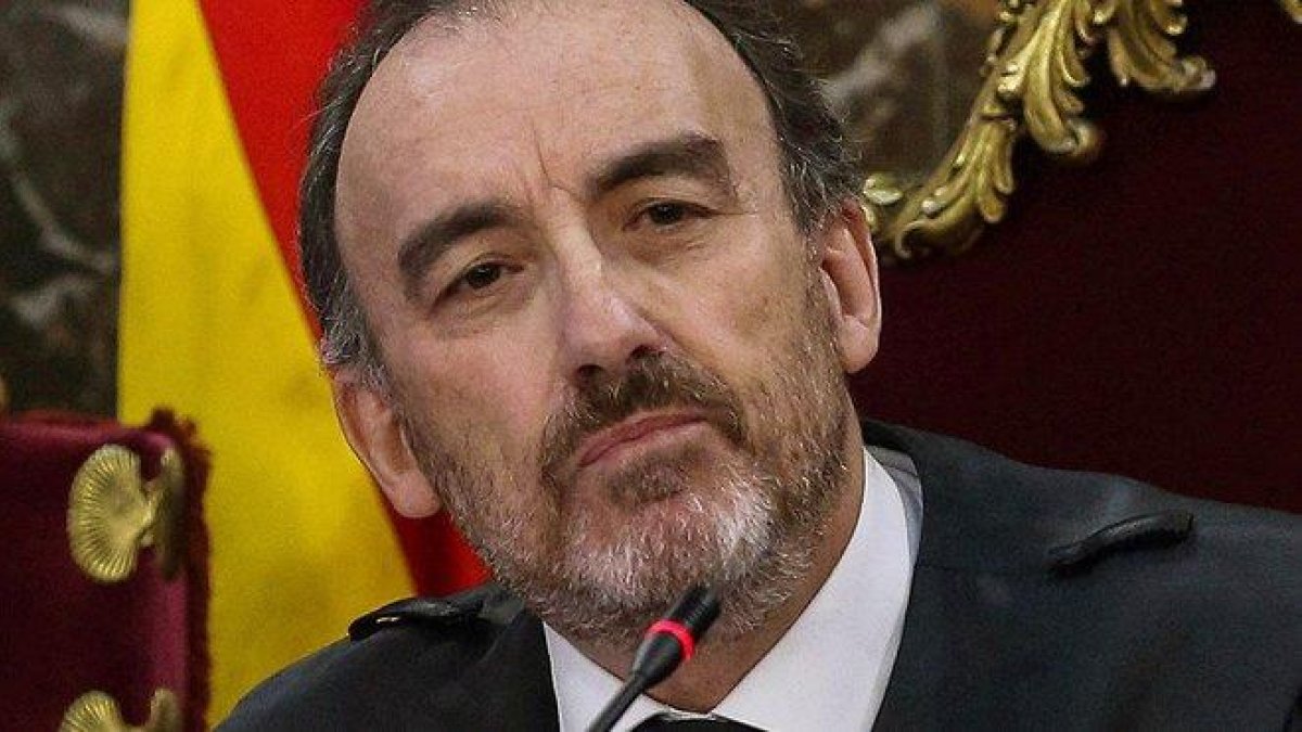 Manuel Marchena, presidente del tribunal, durante una sesión del juicio del ’procés’.-EFE / EMILIO NARANJO