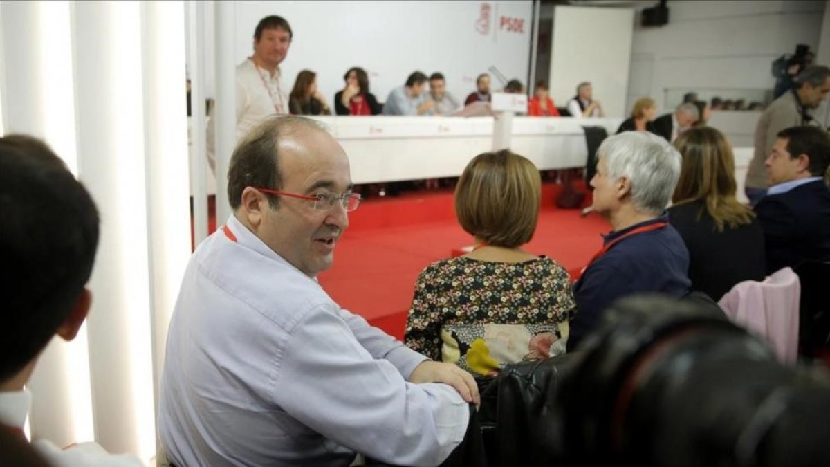 Iceta, en el último comité federal del PSOE, el pasado 23 de octubre.-JOSÉ LUIS ROCA